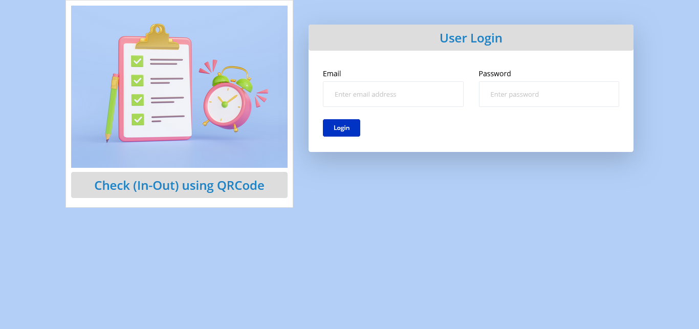 Inward outward Using QRCode
